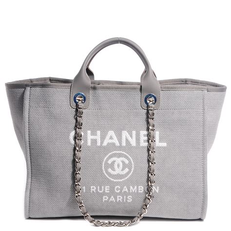 chanel large deauville tote bag replica|Chanel deauville large canvas bags.